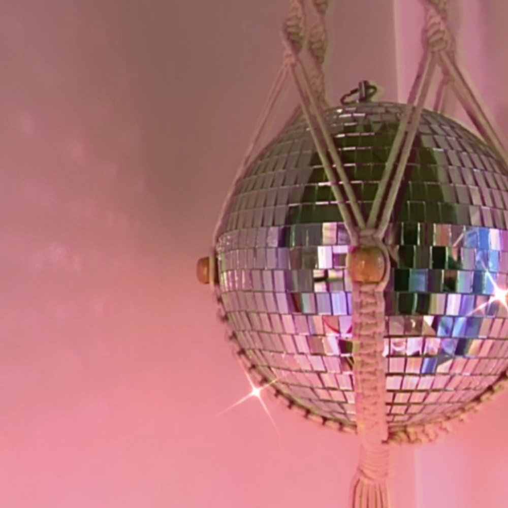 Disco ball márcame holder decoration